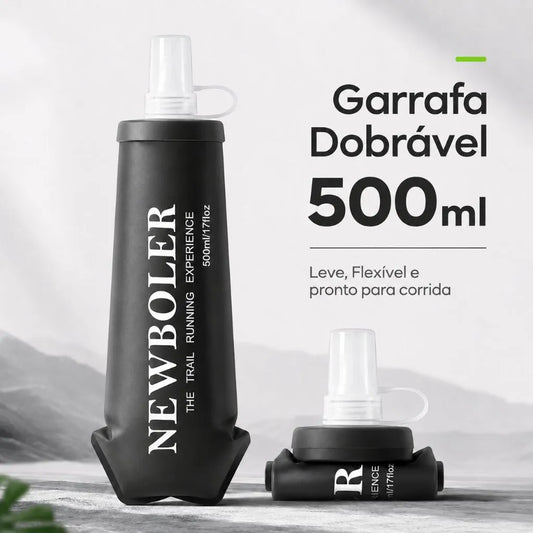 Garrafa de Hidratação Soft Flask Dobrável 500ml – BPA Free – Ideal para Corrida e Trilha