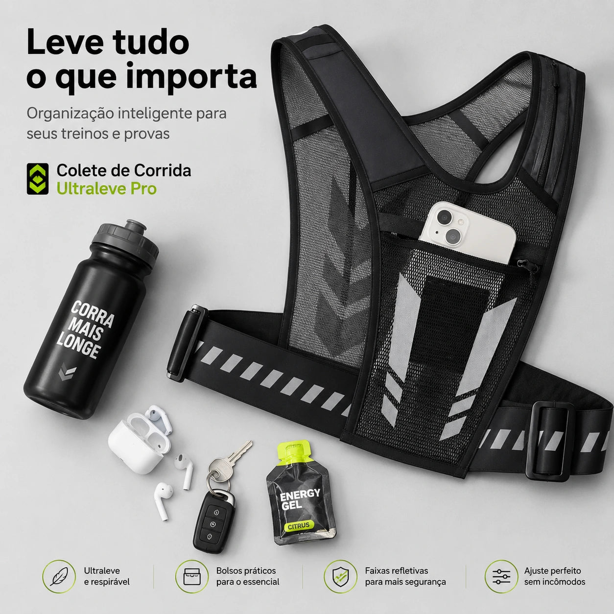 Colete de Corrida Ultraleve Pro